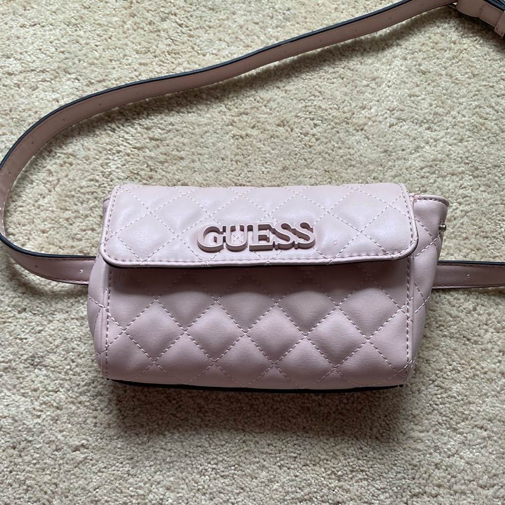 Guess baby pink shoulder bag